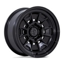STATUSFÄLGAR BR021 MONDO MATTE BLACK W/ GLOSS BLACK LIP 9x18 6/139.7 ET12 CB106.1