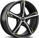 RONAL R62 GREEN JET BLACK MATT FRONT CUT 8.5x20 5/114.3 ET50 CB82