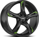 RONAL R62 GREEN JET BLACK 8.5x20 5/108 ET40 CB76