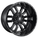 STATUSFÄLGAR D596 SLEDGE MATTE BLACK GLOSS BLACK LIP 8x18 6/114.3-120 ET35 CB72.6