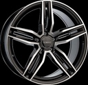 ROMAC VENOM GLOSS BLACK / POLISHED FACE 8.5x18 5/112 ET45 CB73.1