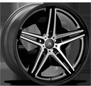 R-SERIES R4 BLACK POLISH 8.5x19 5/112 ET25 CB66.6