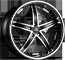 VERTINI FAIRLADY BLACK MACH FACE 9.5x19 5/120 ET22 CB72.6
