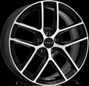 ROMAC DIABLO GLOSS BLACK / POLISHED 8x19 5/120 ET33 CB72.6