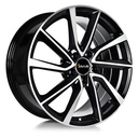 AVUS AC-518 BLACK POLISHED 6.5x16 5/105 ET39 CB56.6