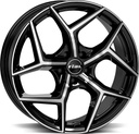 RIAL SALENTO DIAM BLACK POL 8x19 5/108 ET45 CB70.1