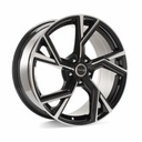 AVUS AF20 BLACK POLISHED 9.5x21 5/112 ET31 CB66.6