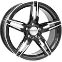 MONACO WHEELS GP1 GLOSS BLACK POLISHED 7.5x17 5/112 ET45 CB66.5