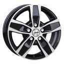 AUTEC QUANTRO BLACK POLISHED 7x17 6/139.7 ET57 CB92.4