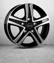 BORBET CWD GLOSS BLACK POLISHED 6x16 5/130 ET68 CB78.1