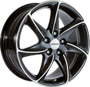 RONAL R51 JET BLACK FRONT CUT 7x16 5/114.3 ET40 CB82