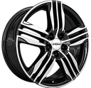 RONAL R57 BLACK FRONT CUT 7.5x18 4/108 ET24 CB76