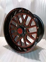 XTREME FORCE XF10 RED MILLED 10x20 6/139.7 ET-25 CB106.1