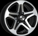 ACC AVENGER SATIN BLACK / MACHINED FACE 7x16 5/139.7 ET25 CB110.1