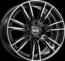 ELIT WHEELS EW01 BLACK / POLISHED 8x18 5/120 ET30 CB72.6