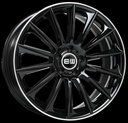 ELIT WHEELS EW02 BLACK / LIP POLISHED 8x18 5/112 ET35 CB66.5