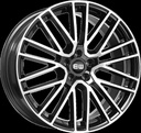 ELIT WHEELS EW08 BLACK / POLISHED 8.5x19 5/112 ET25 CB66.6