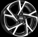 ELIT WHEELS EJ02 BLACK / POLISHED 6.5x16 5/114.3 ET45 CB67.1