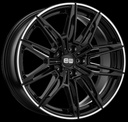 ELIT WHEELS EW18 BLACK / LIP POLISHED 9.5x19 5/120 ET32 CB72.6