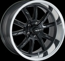 RIDLER 650 MATTE BLACK / POLISHED LIP 7x15 5/114.3-4.5 ET0 CB83.82