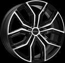 ROMAC CATALINA GLOSS BLACK / POLISHED 9.5x22 5/120 ET40 CB72.6