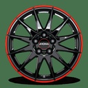 RONAL R54 GLOSS BLACK RED 7x16 5/100 ET38 CB68.1