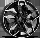 RIAL LUCCA DIAMOND BLACK POL 8x20 5/112 ET40 CB70.1
