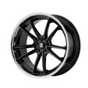 STATUSFÄLGAR AB23 GLOSS BLACK CHROME LIP 10.5x20 5/114.3 ET38 CB72.6