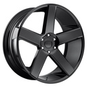 STATUSFÄLGAR DC216 GLOSS BLACK 9x24 5/115 ET15 CB71.5