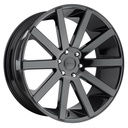STATUSFÄLGAR DC219 GLOSS BLACK 10x24 5/139.7 ET25 CB78.1