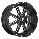 STATUSFÄLGAR FC610 GLOSS BLACK MILLED 12x22 6/135-139.7 ET-45 CB106.1