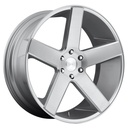 STATUSFÄLGAR DC218 GLOSS SILVER BRUSHED 9.5x22 6/139.7 ET19 CB106.1