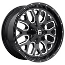 STATUSFÄLGAR FC588 GLOSS BLACK MILLED 10x20 6/135-139.7 ET-18 CB106.1