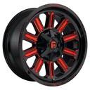 STATUSFÄLGAR FC621 GLOSS BLACK RED TINTED CLEAR 10x20 5/139.7-150 ET-18 CB110.1