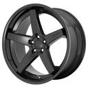 STATUSFÄLGAR AB31 SATIN BLACK GLOSS BLACK LIP 9x22 5/112 ET32 CB72.6
