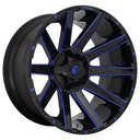 STATUSFÄLGAR FC644 GLOSS BLACK BLUE TINTED CLEAR 12x22 6/135-139.7 ET-43 CB106.1