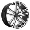 STATUSFÄLGAR DC255 GLOSS BLACK MILLED 10x24 6/139.7 ET30 CB78