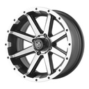 STATUSFÄLGAR FA136 MACHINED MATTE BLACK 6.5x14 4/101.6 ET-23 CB70.7