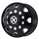 STATUSFÄLGAR AO401 SATIN BLACK MILLED - FRONT 8.25x5 10/285.75 ET144 CB220.1
