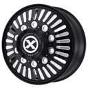 STATUSFÄLGAR AO403 SATIN BLACK MILLED - FRONT 8.25x5 10/285.75 ET144 CB220.1
