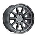 STATUSFÄLGAR CHASE BRUSHED GUNMETAL 9.5x18 5/127 ET-18 CB71.5