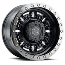 STATUSFÄLGAR ABRAMS GLOSS GUN BLACK W/ MACHINED DARK TINT 9.5x17 5/127 ET-18 CB71.5