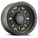 STATUSFÄLGAR ABRAMS OLIVE DRAB GREEN 9.5x18 5/127 ET-18 CB71.5