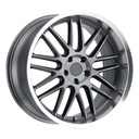 STATUSFÄLGAR AVALON GUNMETAL W/ BRUSHED GUNMETAL FACE & MACHINE 11x19 5/120 ET38 CB76.1
