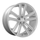 STATUSFÄLGAR DC257 GLOSS SILVER BRUSHED FACE 10x24 6/135 ET30 CB87.1