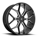 STATUSFÄLGAR ABL-38 MONARCH TRUCK GLOSS BLACK MILLED 9.5x22 6/135 ET38 CB87.1