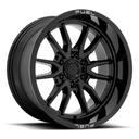 STATUSFÄLGAR D760 CLASH GLOSS BLACK 12x22 6/135 ET-44 CB87.1