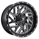 STATUSFÄLGAR D581 TRITON GLOSS BLACK MILLED 10x20 6/135-139.7 ET-19 CB106.1