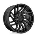 STATUSFÄLGAR D775 TYPHOON MATTE BLACK 10x20 8/165.1 ET-18 CB125.2