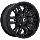 STATUSFÄLGAR D595 SLEDGE GLOSS BLACK MILLED 10x20 8/165.1 ET-18 CB125.1